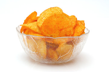 Potato chips with paprika