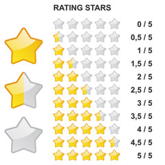 Rating Stars - 0 bis 5