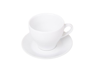 white cup isolated on white background
