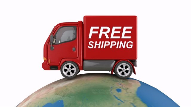 free shipping truck on world