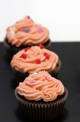 Cupcakes au chocolat et glaçage crème au beurre