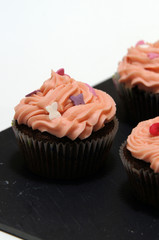 Cupcake au chocolat et glaçage crème au beurre