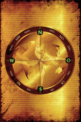 Retroplakat - Goldkompass