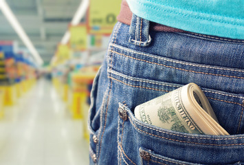 Money in the pocket