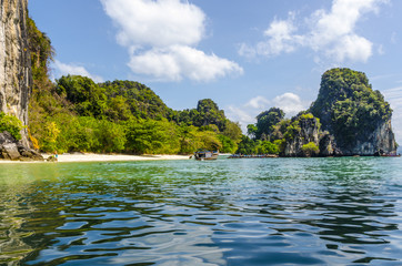 Cliffs into the sea Thailand