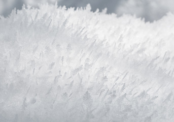Closeup frost background