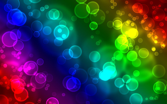 Colorful abstract bubbles background