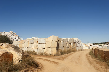 Marble blocks