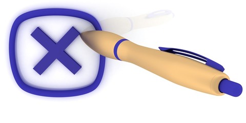 cross and Blue Pencil, 3-d visualization