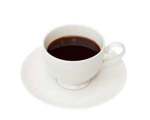 Coffee cup isolated on the white background