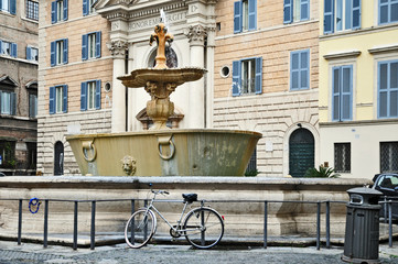 Roma, Piazza Farnese - fontana
