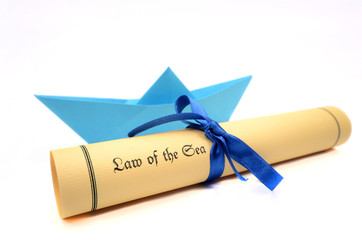 Fototapeta premium Sea navigational regulations, Law of the Sea