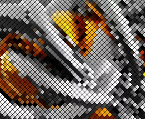 Photo sur Plexiglas Pixels abstrait lumière disco fond carré pixel mosaïque vecteur eps 1