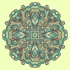 circle turquoise pattern