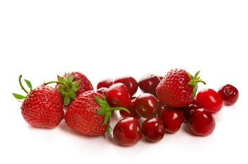 Strawberry and cherry