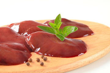Raw chicken liver