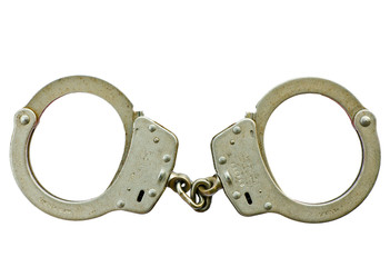 Handcuff isolated