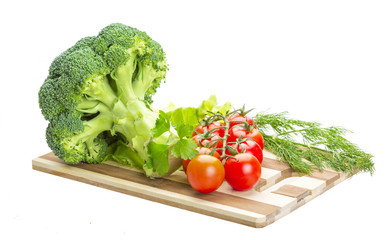Brokoli and cherry tomato