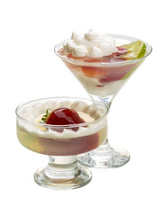 Dessert with strawberry