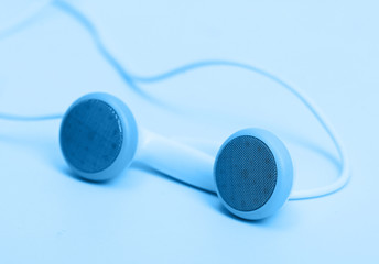 concept of digital music white Headphones