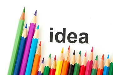 Multicolored pencils