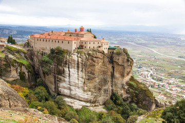 Fototapeta na wymiar Agios Stephanos Klasztor w Meteora, Grecce