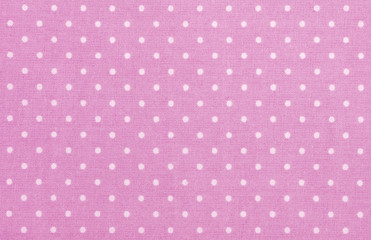 pink polka dot fabric