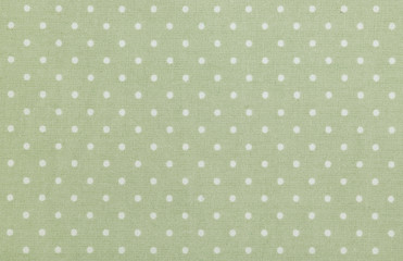 green polka dot fabric