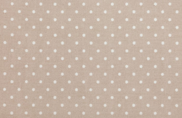 Light brown polka dot fabric