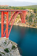 Red Maslenica Bridge, Croatia