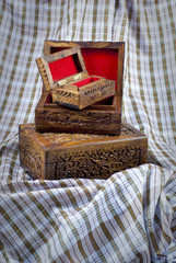 Stackable boxed from Afghanistan