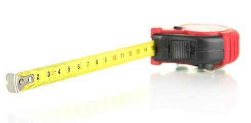 Tape measure isolated on white