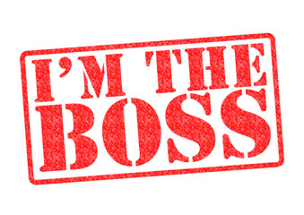 I'M THE BOSS Rubber Stamp