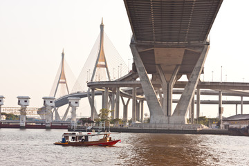 Fototapeta premium rope bridge in thailand