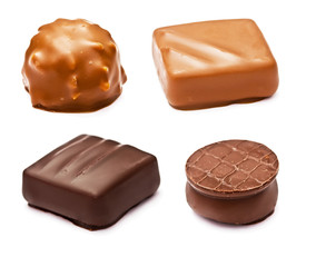 set of chocolates with a stuffing