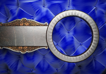 Silver element on fabric