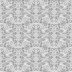 Seamless lace floral pattern