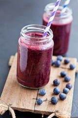 Blueberry smoothies