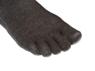 black socks with fingers