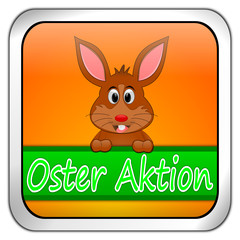 Button Oster Aktion mit Osterhase