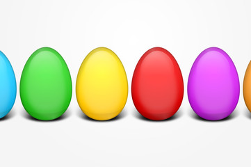 Colorful easter eggs