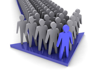 Team leader. Company boss. Teamwork.