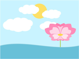 Fototapeta na wymiar Flower background illustration