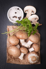Frische Champignons