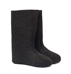 Russian traditional winter felt boot valenki