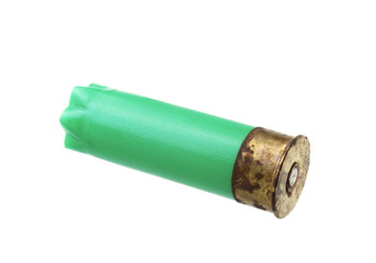 Shotgun shell isolated on white background