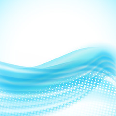 abstract light blue flowing background