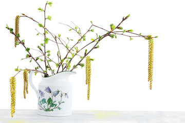 Obraz premium Bouquet of flowering branches