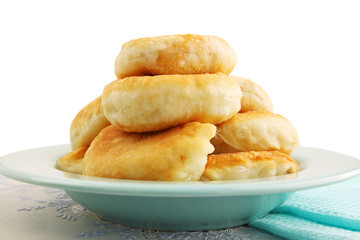 fried patties, isolated