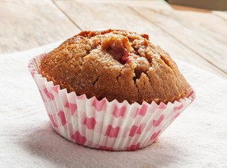 homemade strawberry and orange muffins